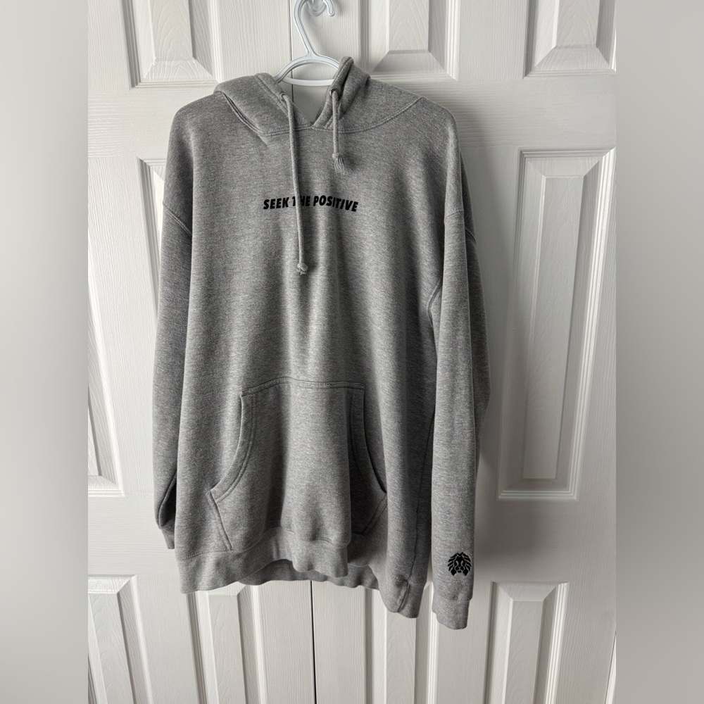 Rastaclat Seek The Positive Heather Gray Graphic Pullover Sweatshirt XL
